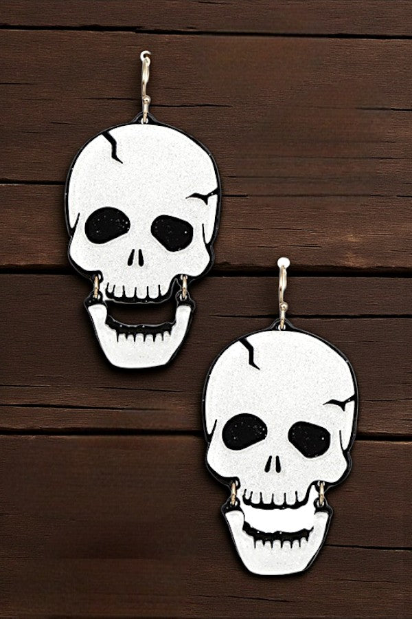 HALLOWEEN SKULL DANGLE EARRING