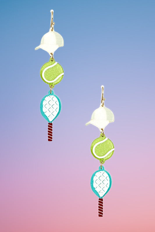 TENNIS LINK DANGLE EARRING