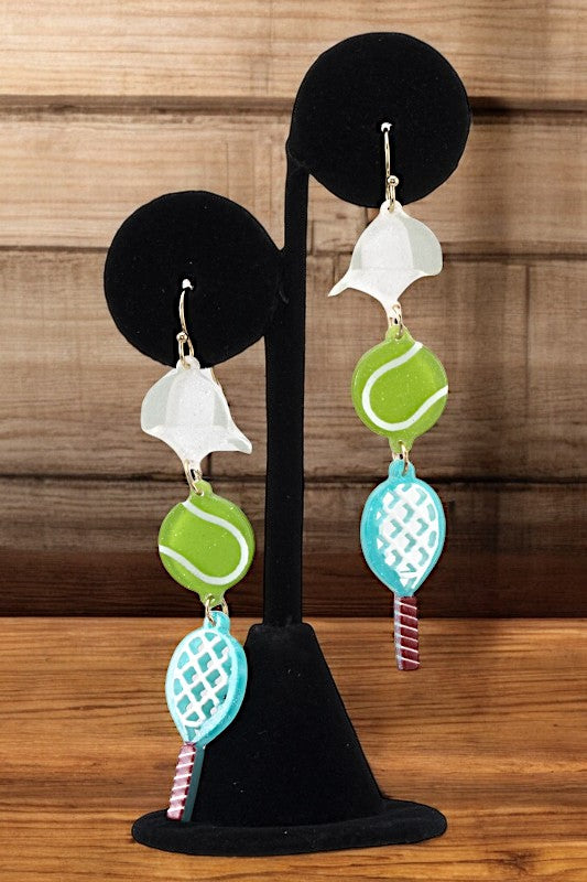 TENNIS LINK DANGLE EARRING