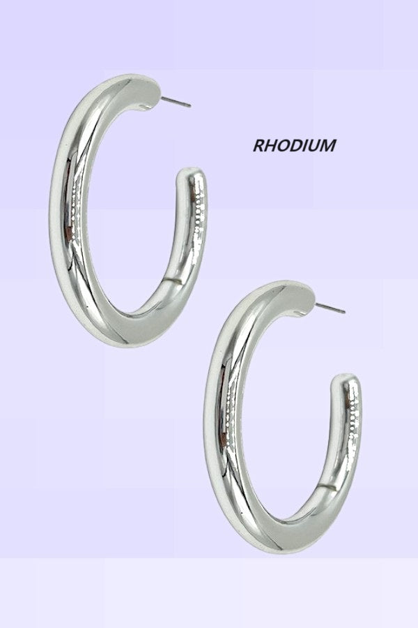 Semi Hoop Metallic Earring