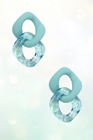 COLOR LINK ACRYLIC DROP POST EARRING