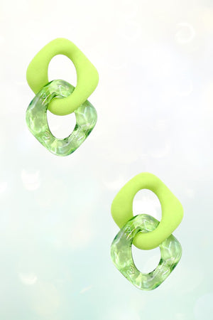 COLOR LINK ACRYLIC DROP POST EARRING