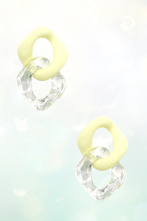 COLOR LINK ACRYLIC DROP POST EARRING