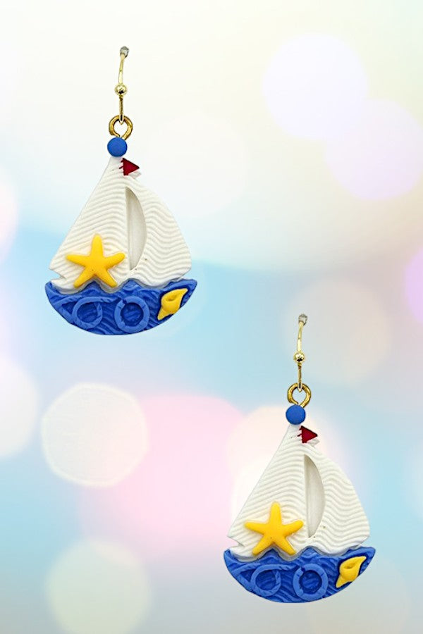 Sailboat Dangle Earring