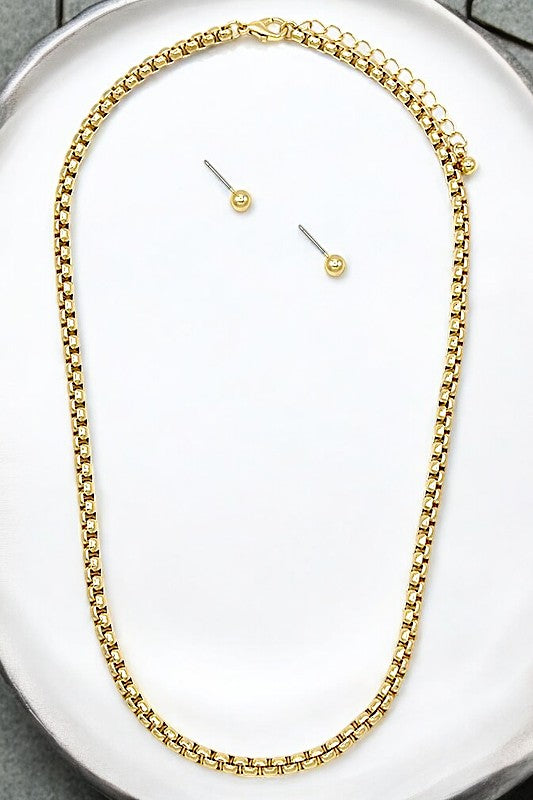 Fashion Box Chain Necklace