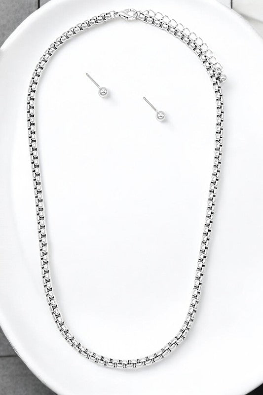 Fashion Box Chain Necklace