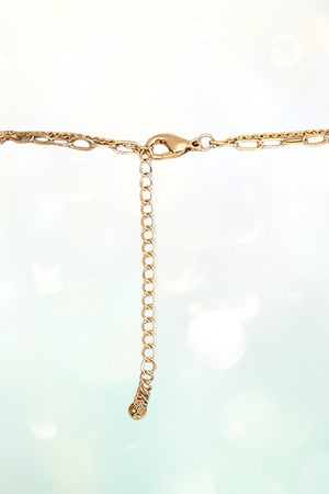 BEADED TEARDROP PENDANT LAYERED NECKLACE SET