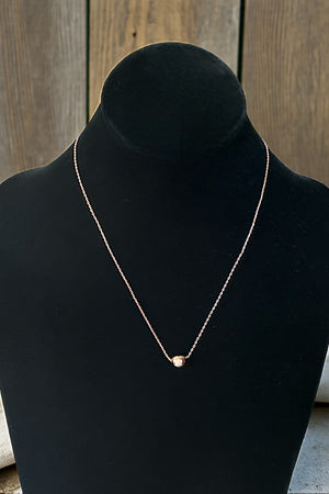 METAL ORB PENDANT NECKLACE