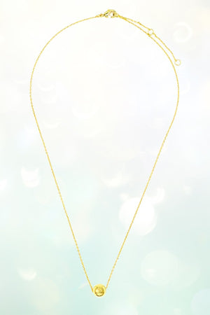 METAL ORB PENDANT NECKLACE