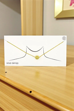 METAL ORB PENDANT NECKLACE