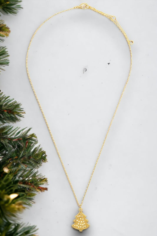 Christmas Tree Pendant Necklace