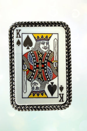 SPADE KING FRAMED PLAYING CARD POP-UP PHONE GRIP