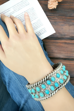 Western Pattern Bubble TQ Stretch Bracelet