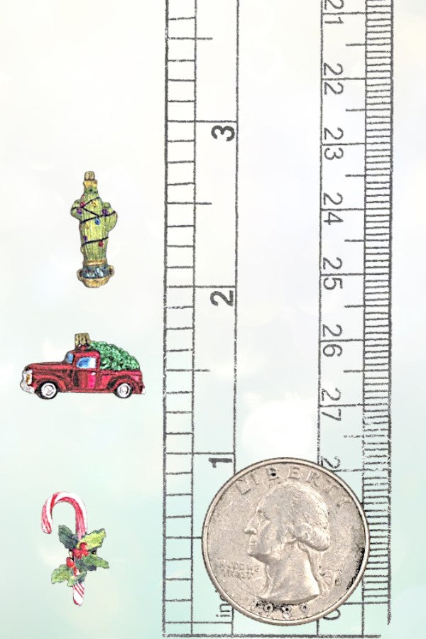 CHRISTMAS MIX TRUCK POST EARRING SET
