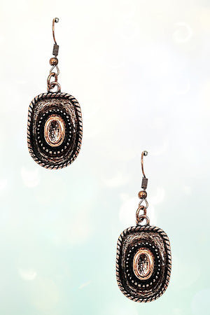 COWBOY HAT DANGLE EARRING