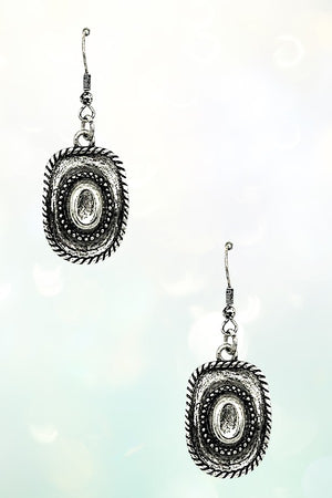 COWBOY HAT DANGLE EARRING