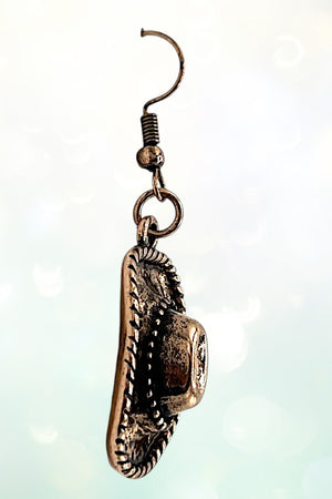 COWBOY HAT DANGLE EARRING
