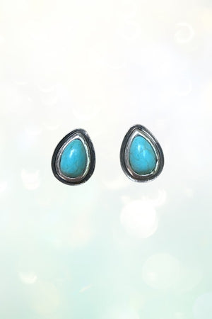 WESTERN TQ DESIGN STUD MINI HOOP EARRING SET