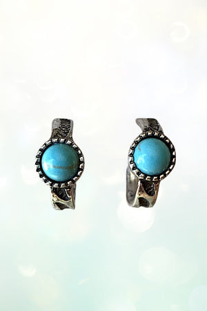 WESTERN TQ GEM ACCENT 3 PAIR EARRINGS SET