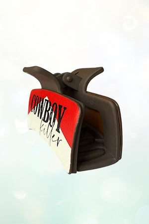WESTERN COWBOY KILLER HAIR CLAW CLIP