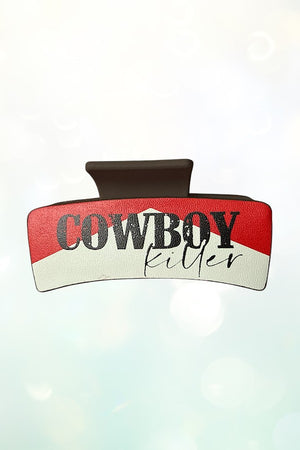 WESTERN COWBOY KILLER HAIR CLAW CLIP