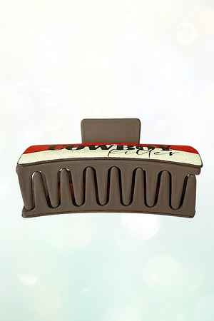 WESTERN COWBOY KILLER HAIR CLAW CLIP