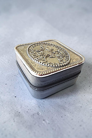 TIME TO SADDLE UP RODEO ETCHED JEWELRY BOX