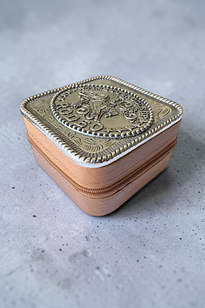 TIME TO SADDLE UP RODEO ETCHED JEWELRY BOX