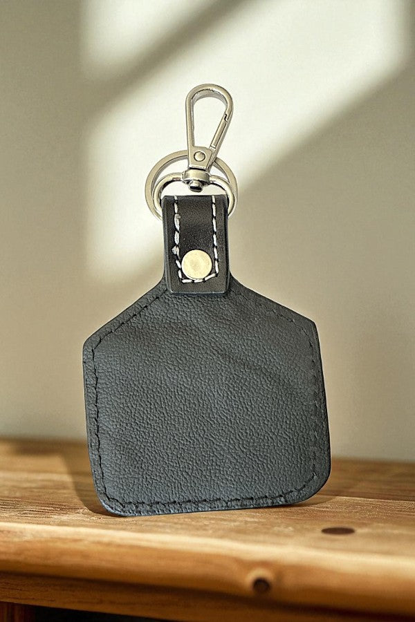WESTERN TRIBAL PATTERN LEATHER KEYCHAIN