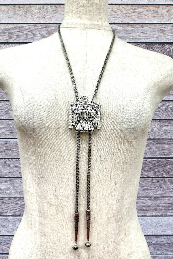 Western Thunderbird Bolo Necklace