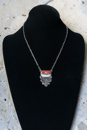 WESTERN COWBOY KILLER BOOT STITCH PENDANT CHAIN NECKLACE