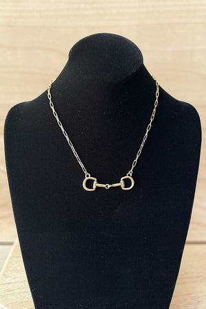 WESTERN SNAFFLE BIT CHAIN NECKLACE