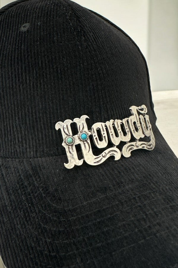 GEM ACCENTED HOWDY HAT PIN