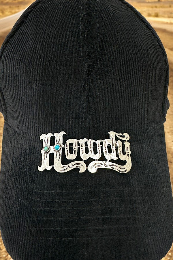 GEM ACCENTED HOWDY HAT PIN