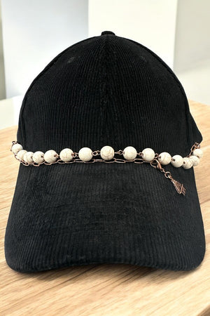 WESTERN GEMSTONE BALL TRUCKER HAT CHAIN