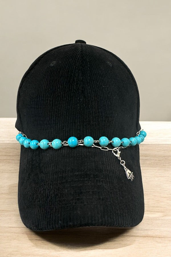 WESTERN GEMSTONE BALL TRUCKER HAT CHAIN