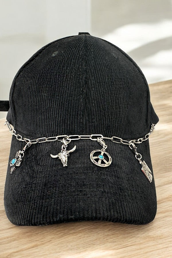 WESTERN CHARM DANGLE TRUCKE HAT CHAIN