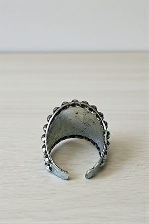 WESTERN CACTUS DESIGN CUFF RING