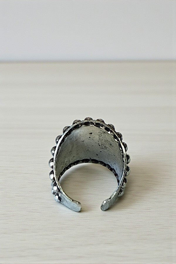 WESTERN CACTUS DESIGN CUFF RING