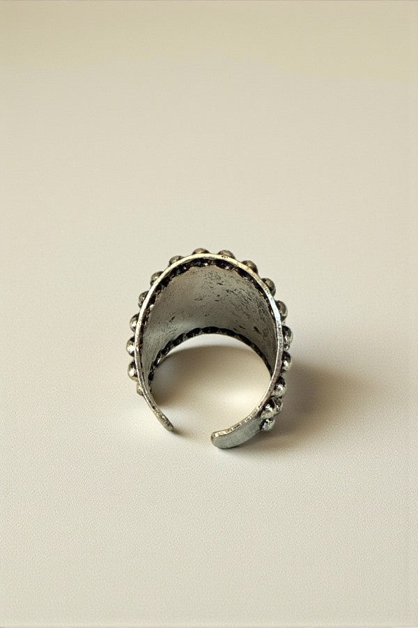 WESTERN HORSE DESIGN CUFF RING