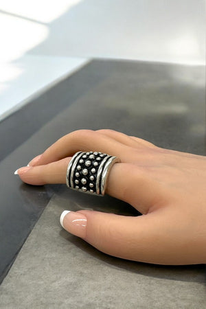 Western Bubble Metal Thick Stretch Ring