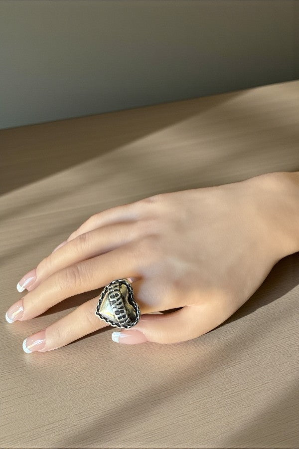 WESTERN HEART HOWDY CUFF RING