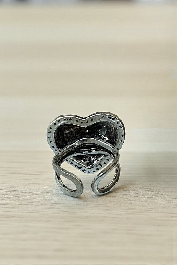 WESTERN HEART HOWDY CUFF RING