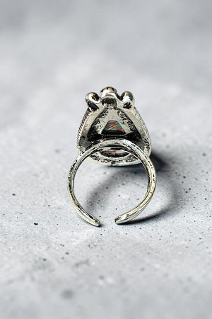 WESTERN COTTON CANCY OBLONG STONE STATEMENT CUFF RING