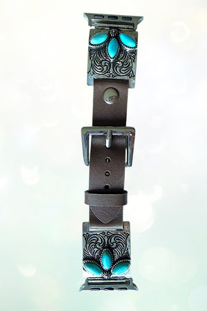 WESTERN TQ ETCHED RECTANGLE APPLE WATCHBAND