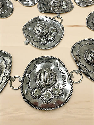 WESTERN CRYSTAL COWBOY HAT LINK BELT