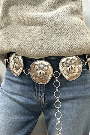 WESTERN CRYSTAL COWBOY HAT LINK BELT