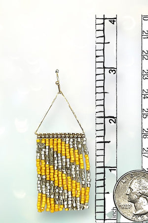 SEED BEAD TASSEL DROP EARRING