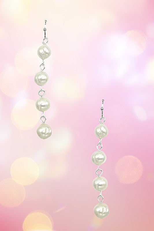 Freshwater Pearl Link Dangle Earring