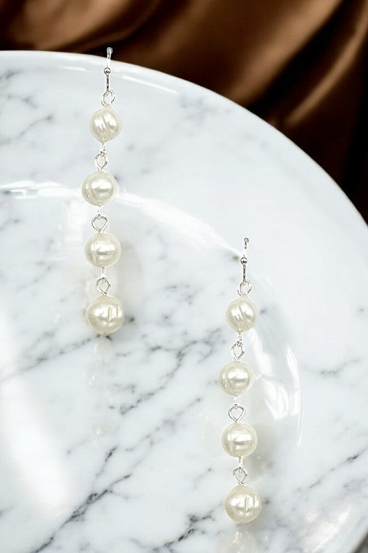 Freshwater Pearl Link Dangle Earring